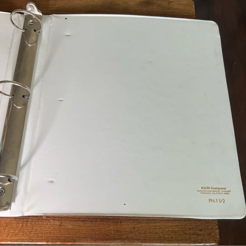 Vintage Snoopy Motorcycle Binder with Geometric Design